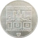 100 x 100 Schilling Österreich 1974-1979 (640er Silber)