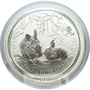 2 Unzen Australien Lunar II Hase 2011 gekapselt