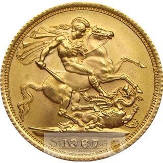 1 Pfund Gold Großbritannien Sovereign ab 1890