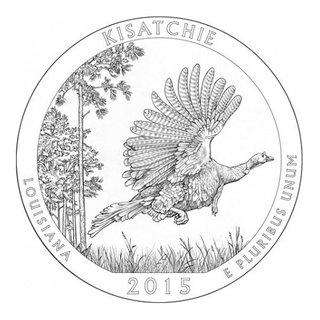 5 Unzen USA Louisiana America the beautiful Kisatchie 2015