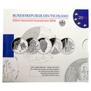 5 x 10 Euro Deutschland 2014 offizieller Folder PP