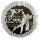 ca. 1 KG Feinsilber in Gedenkmünzen zu 100 Francs...