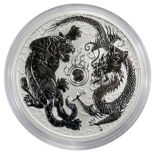 1 Unze Australien Drache und Tiger 2018 Reverse Proof