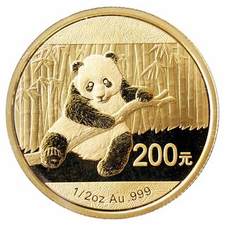 1/2 Unze Gold China Panda 2014 in Original-Folie