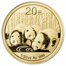 1/20 Unze Gold China Panda 2013 in Original-Folie