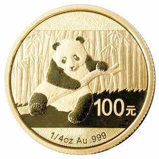 1/4 Unze Gold China Panda 2014 in Original-Folie