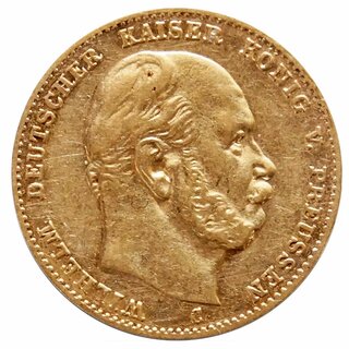 10 Mark Gold Preussen Wilhelm I