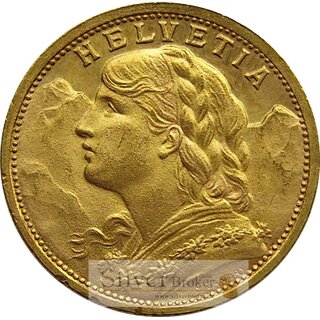 20 Franken Gold Schweiz Vreneli