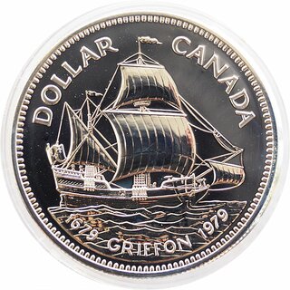 1 Dollar Kanada Gedenkmünzen 1974-91 gekapselt