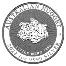 1 Unze Australien Nugget "Little Hero" 2022 gekapselt