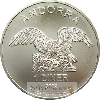 1 Unze Andorra Eagle 2008