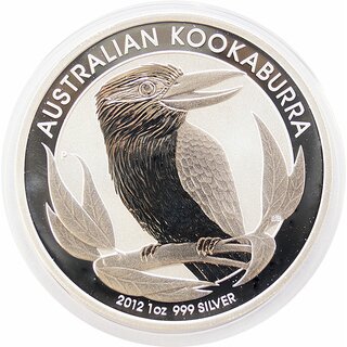 1 Unze Australien Kookaburra 2012 gekapselt